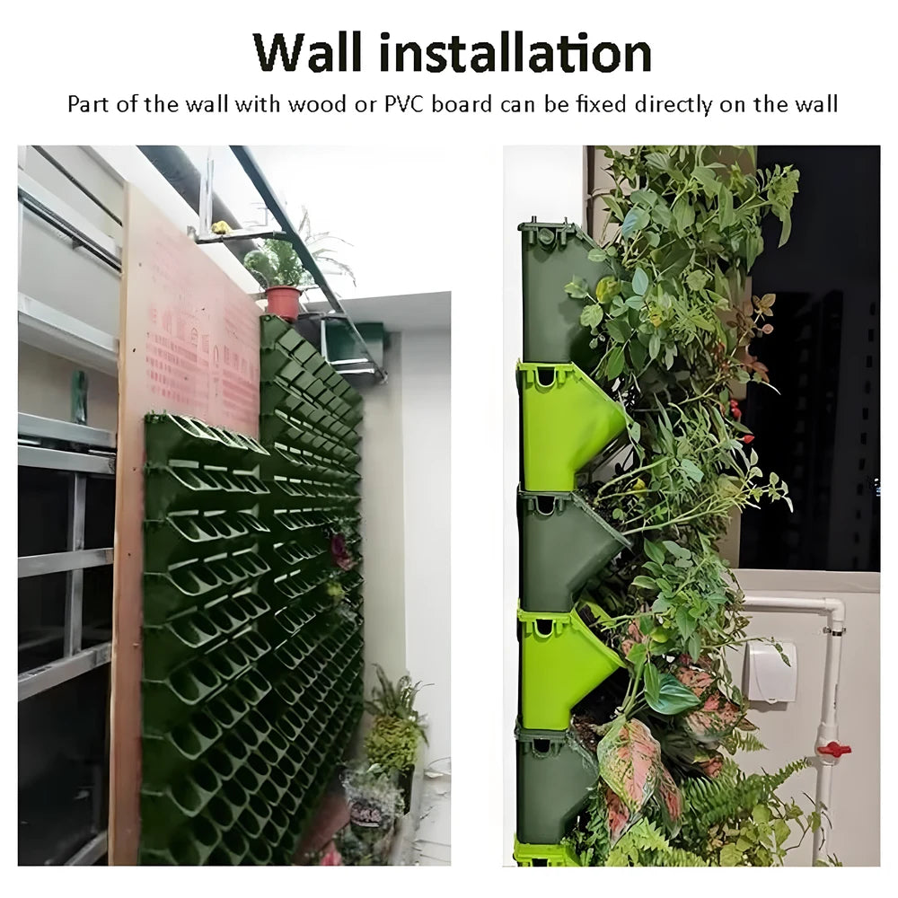 Vertical Stacking Wall Planter 24 Pcs