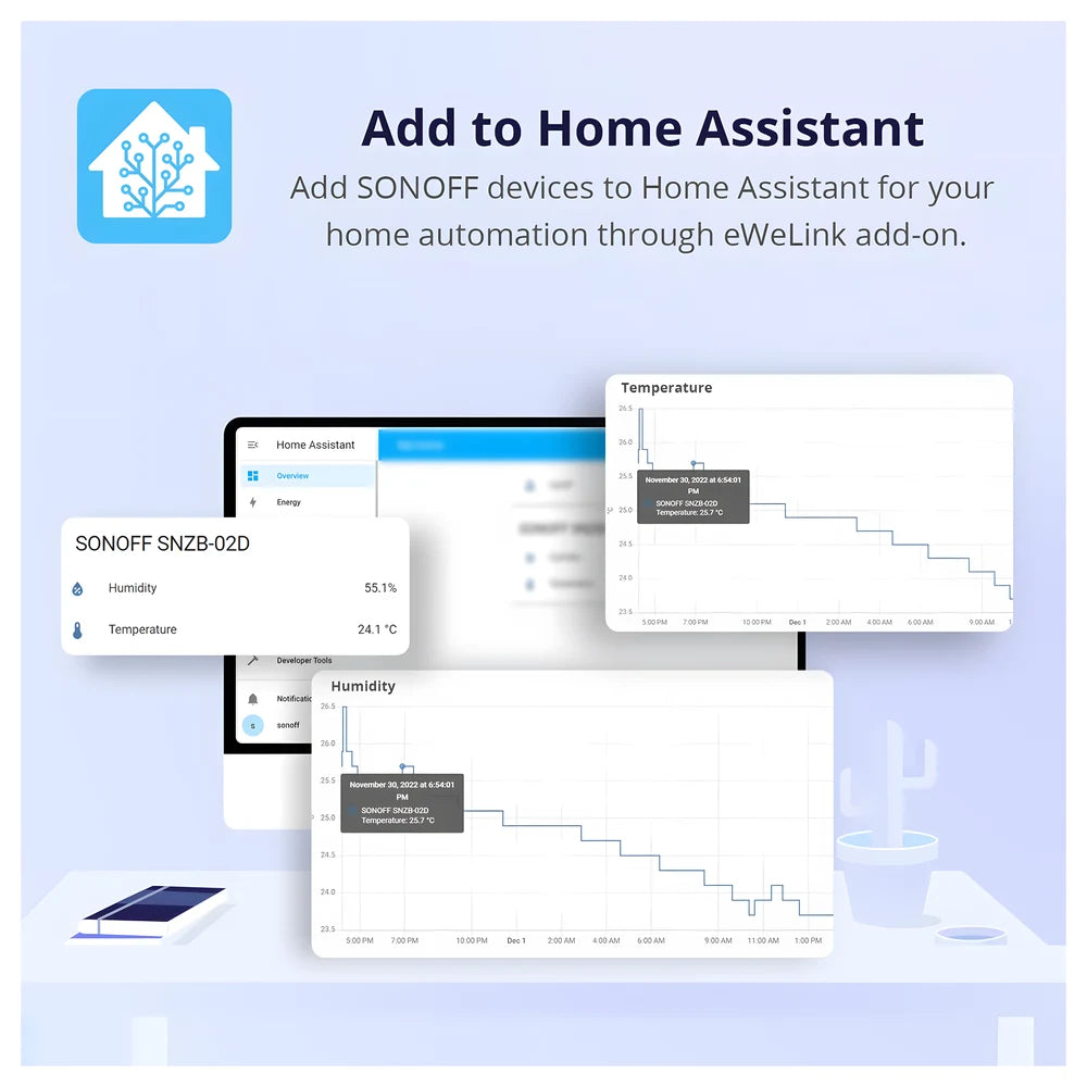 Zigbee LCD Temperature & Humidity Sensor - SONOFF