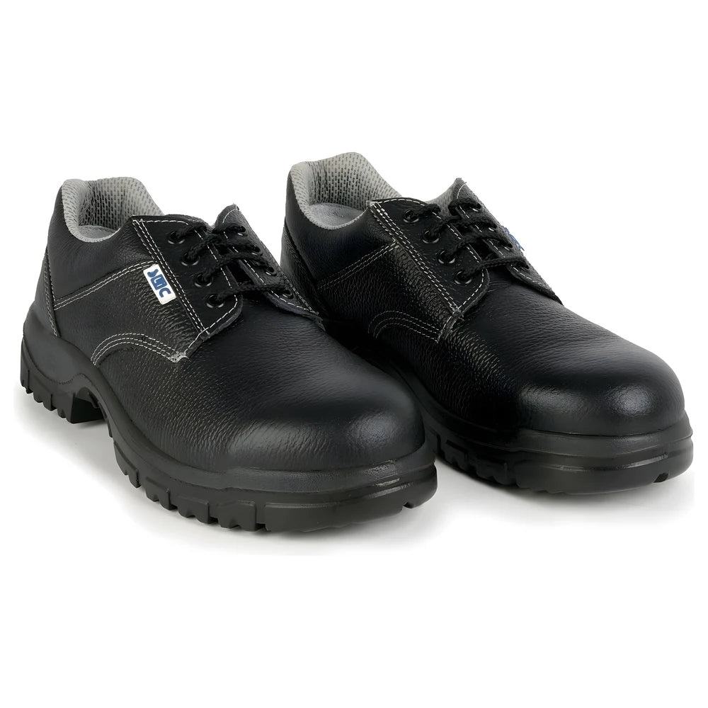Steel Toe Safety Shoe 4 Eyelets Black - SLIC