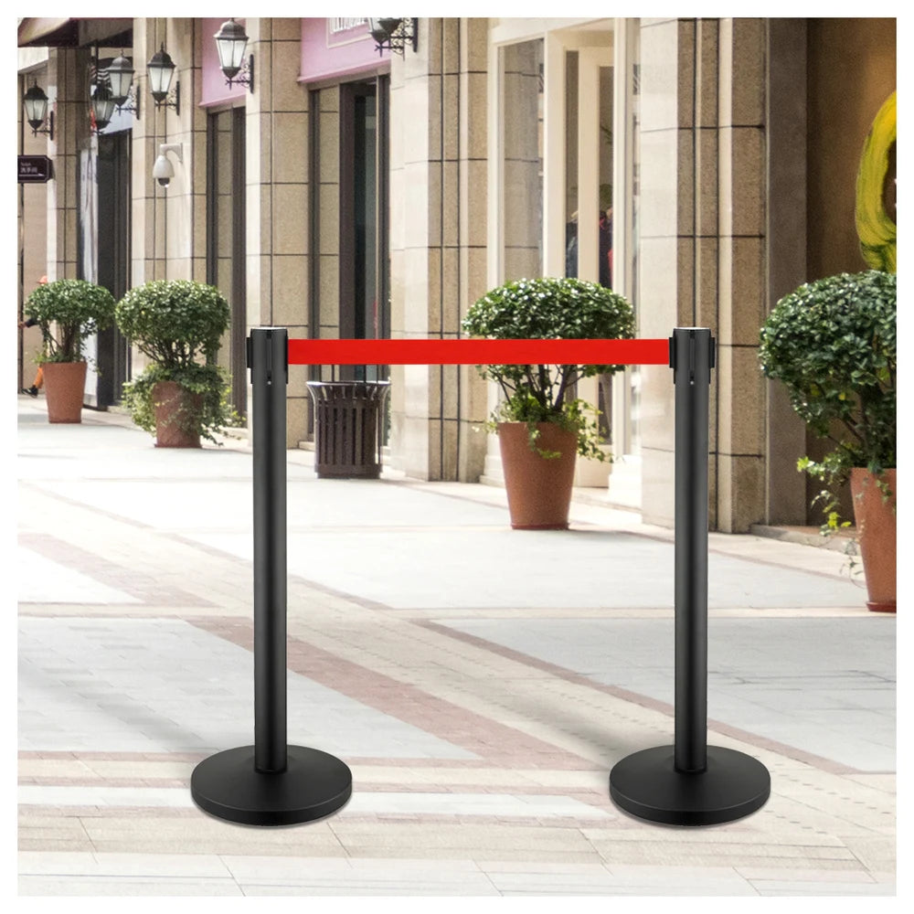 Retractable Queue Barrier Post 2m