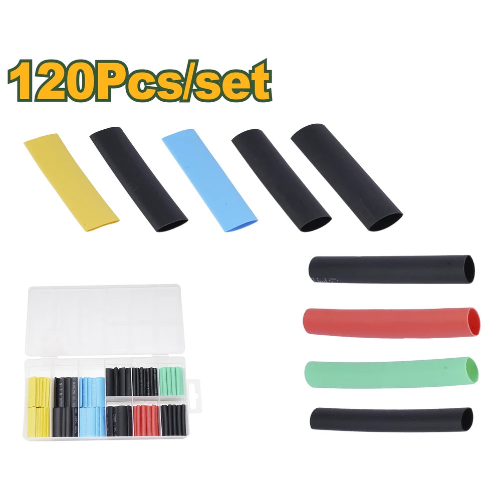 120 Pcs Heat Shrink Tubing Assortment - JADEVER