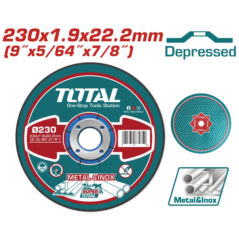 Abrasive Metal Cutting Disc 6650r/min - TOTAL