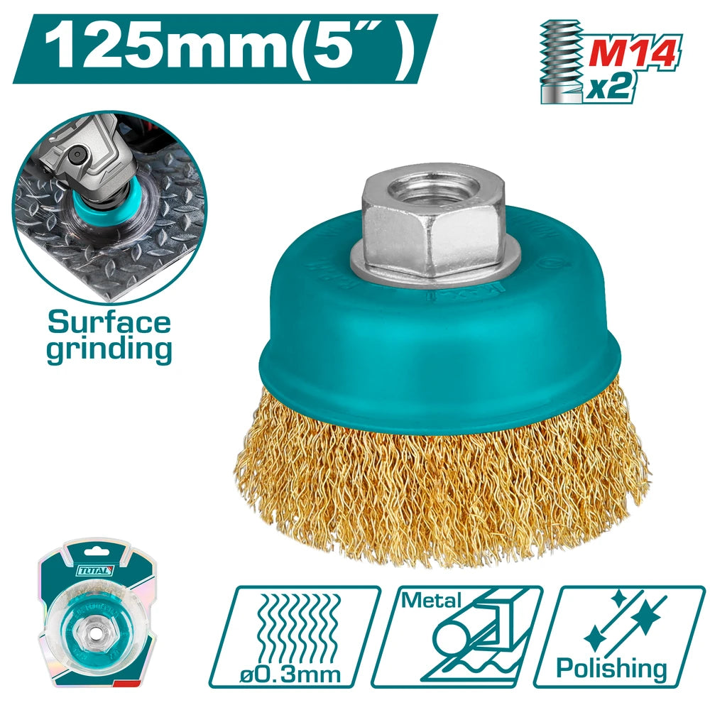 Wire Cup Brush 6500r/min 0.3mm - TOTAL
