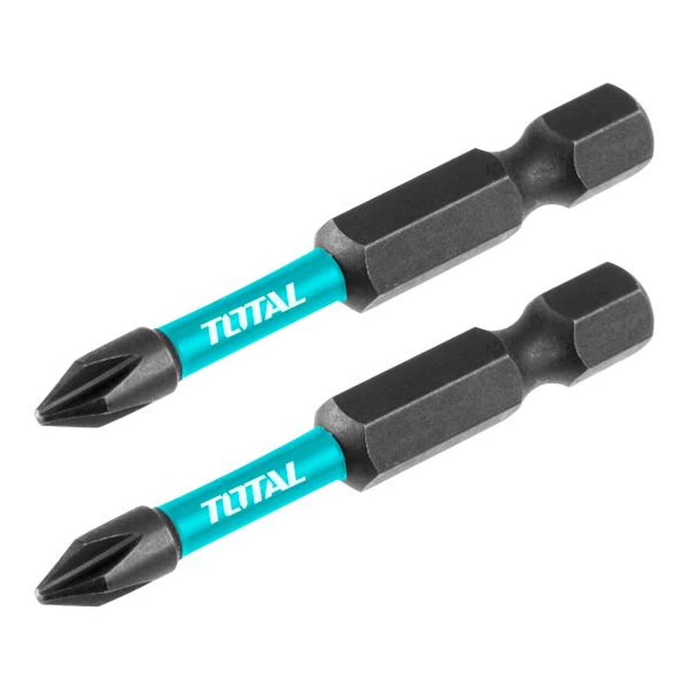 Impact Screwdriver Bits PH1 50mm 2pcs - TOTAL