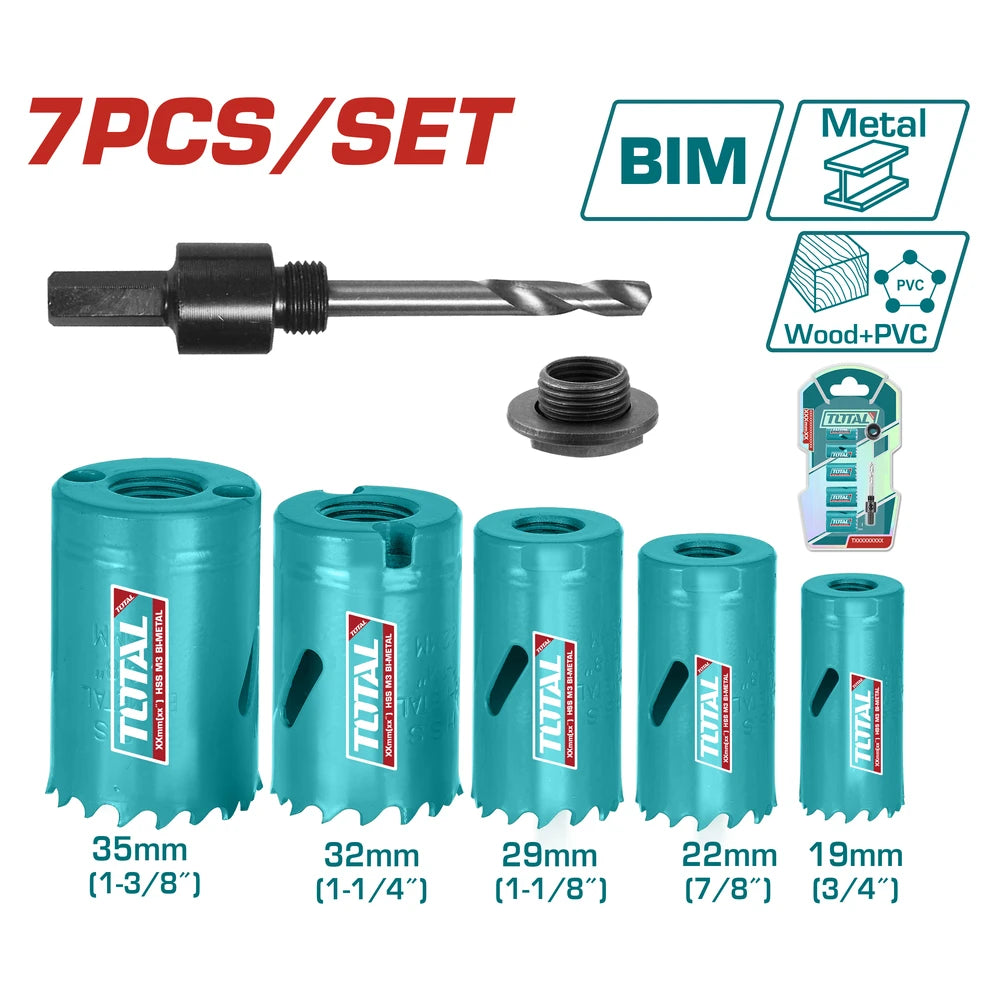 Bi-metal Hole Saw Set - TOTAL