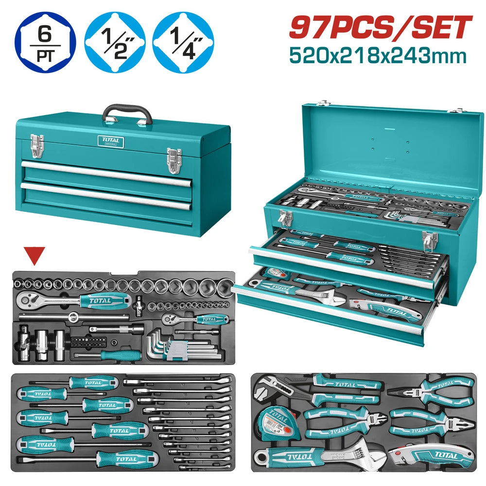 97 Pcs Tools Chest Set - TOTAL