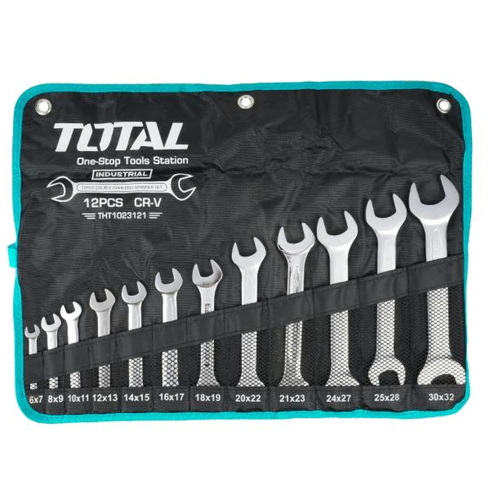 12 Pcs Double Open End Spanner Set - TOTAL