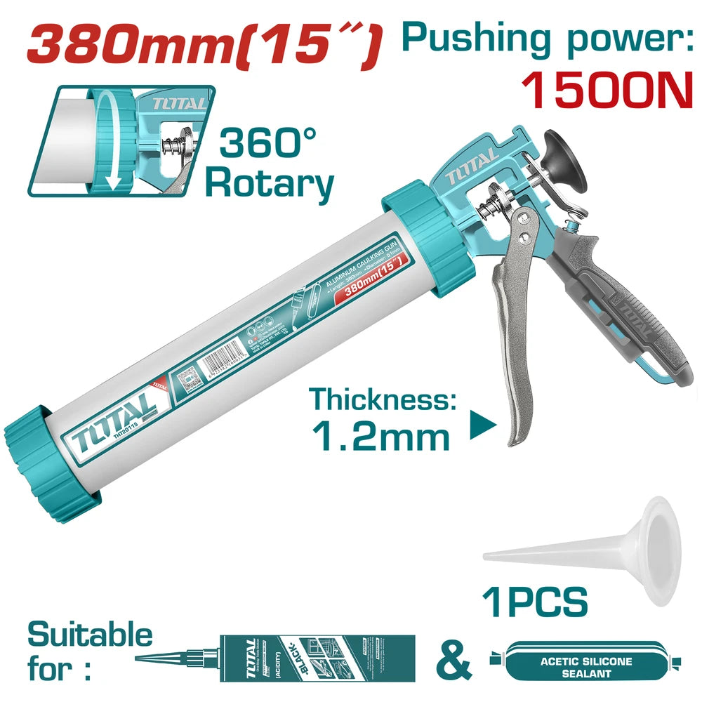 Aluminum Caulking Gun - TOTAL