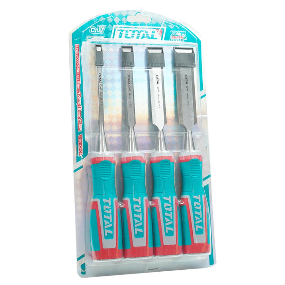 4 Pcs Wood Chisel Set - TOTAL