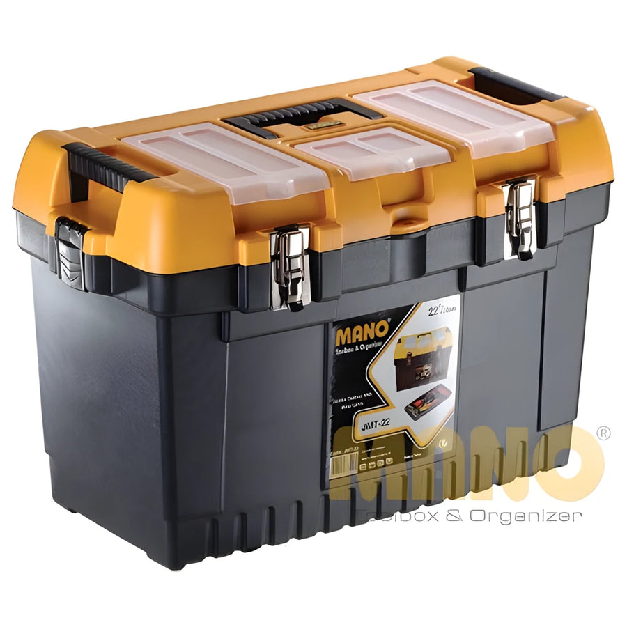 Jumbo Toolbox with Metal Latch 22" - MANO