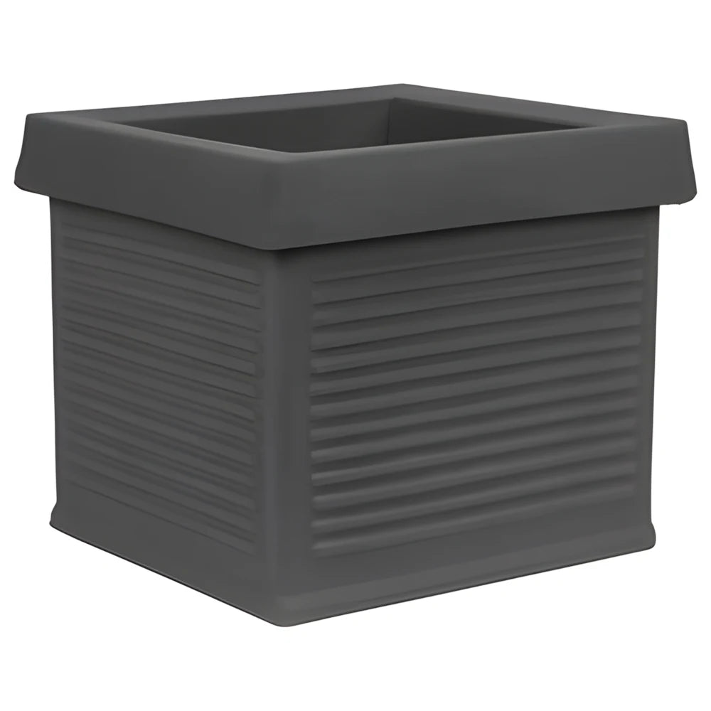Gala Square Flower Box Planter Graphite
