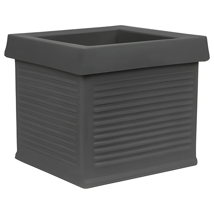 Gala Square Flower Box Planter Graphite