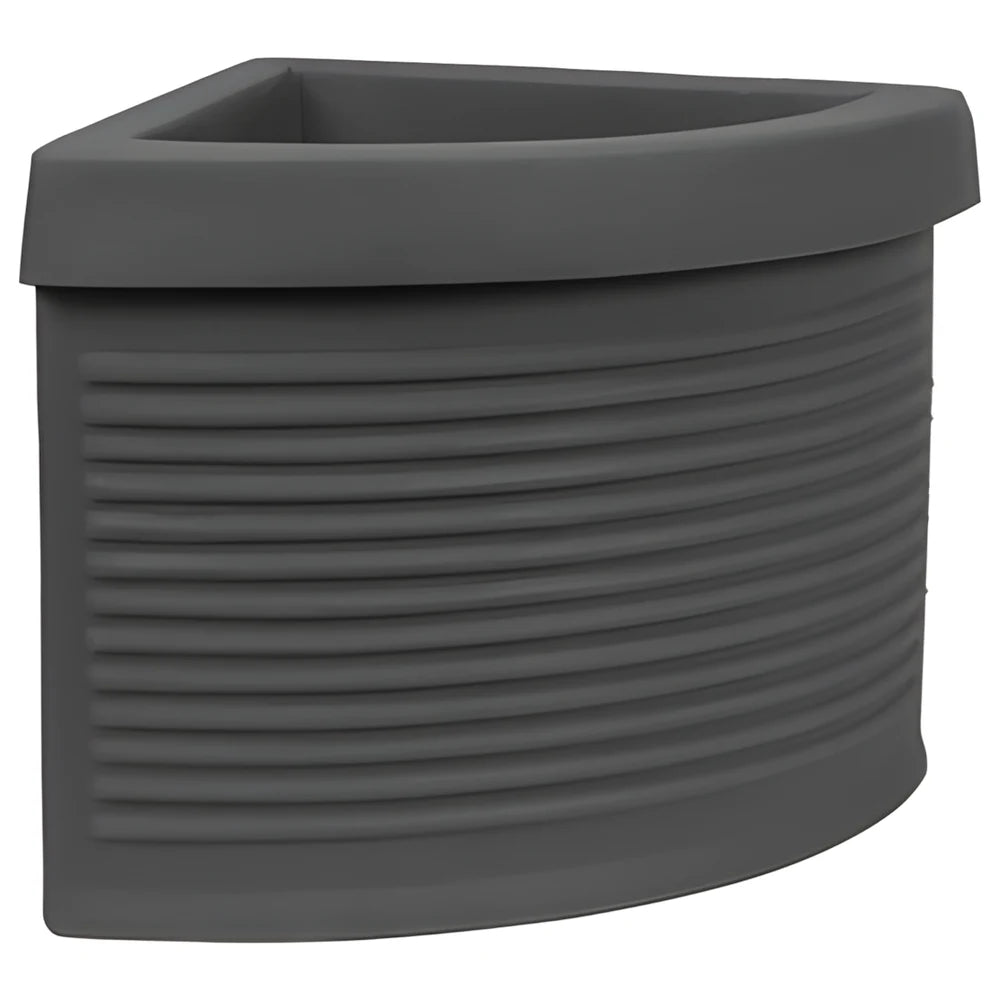 Gala Corner Flower Pot Planter Graphite