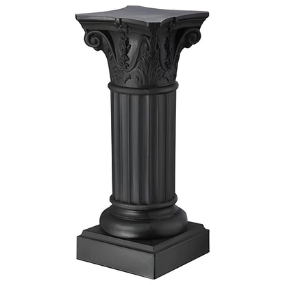 Antique-Style Decorative Column Black