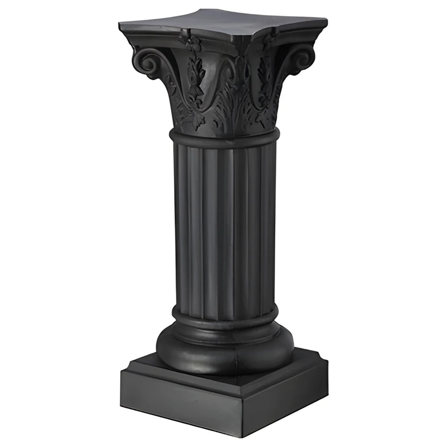 Antique-Style Decorative Column Black