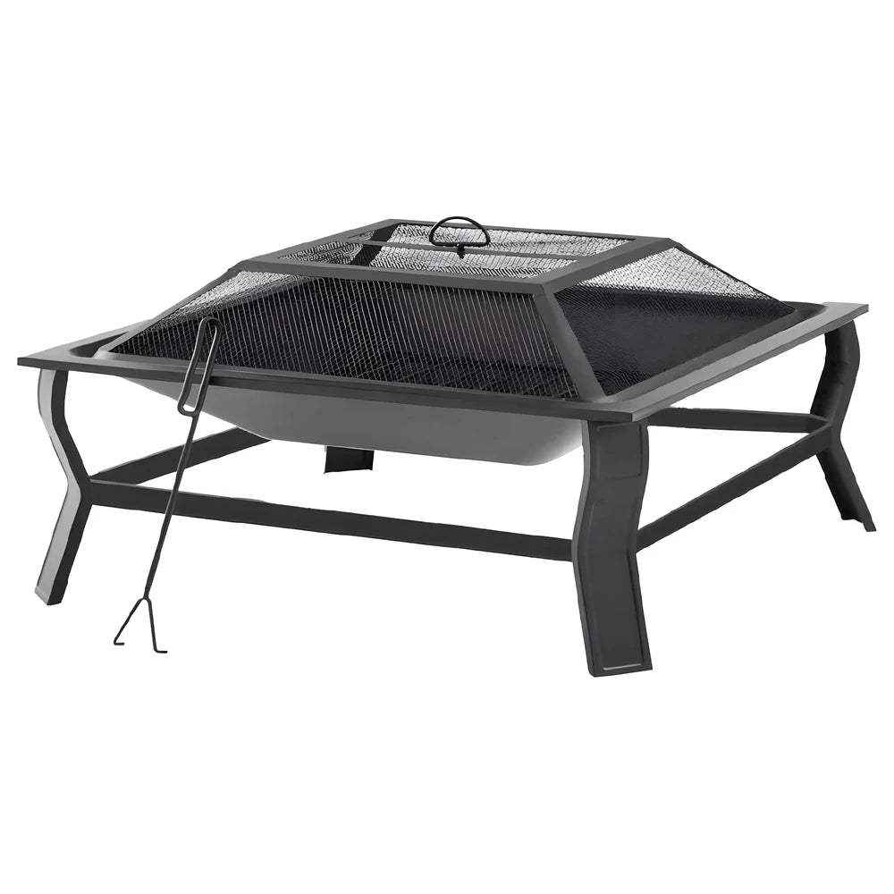 Square Vintage Outdoor Fire Pit