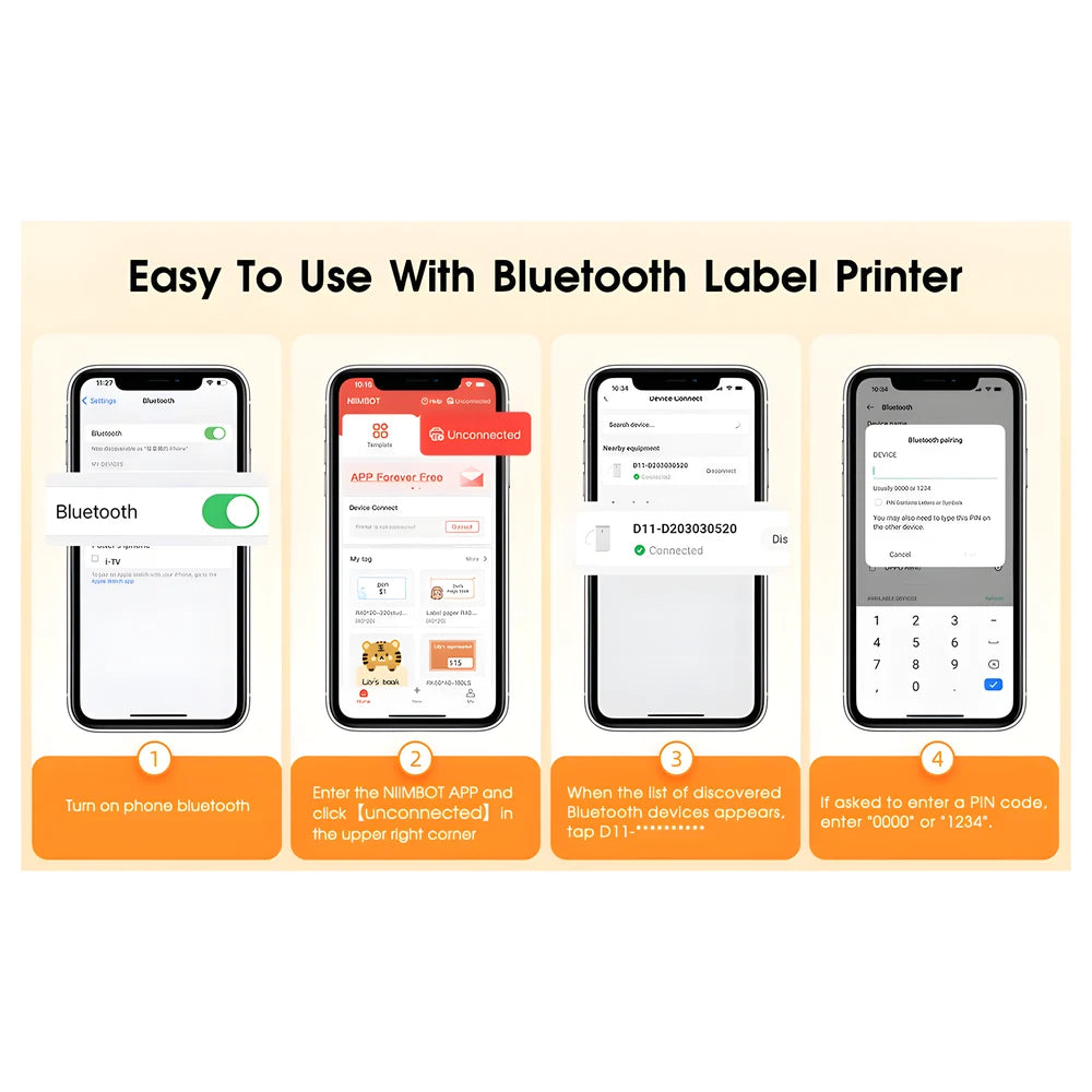 D11 Smart Label Printer - NIIMBOT