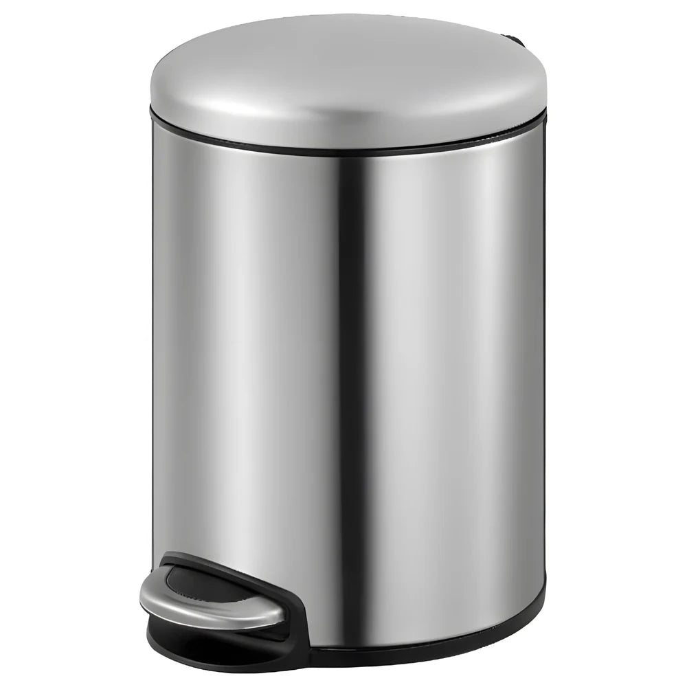 Hydraulic Stainless Steel Trash Bin 5L - EKO