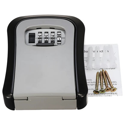 Wall-Mount Combination Key Box