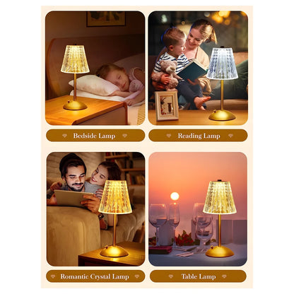 Rechargeable Touch Crystal Lamp