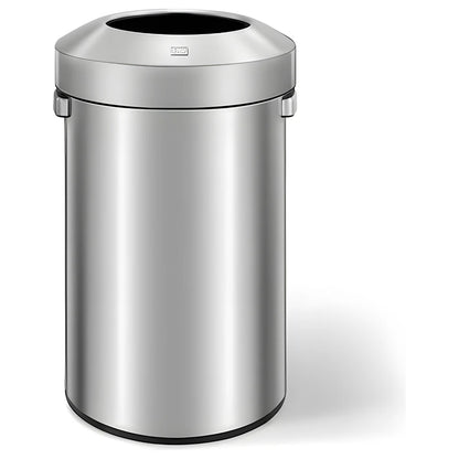 Round Open Stainless Steel Trash Bin 60L - EKO