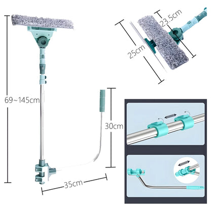 U-Shape Telescopic Window Cleaning Brush