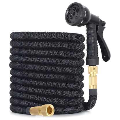 Expandable Garden Hose 22.5m 8-Function Gun