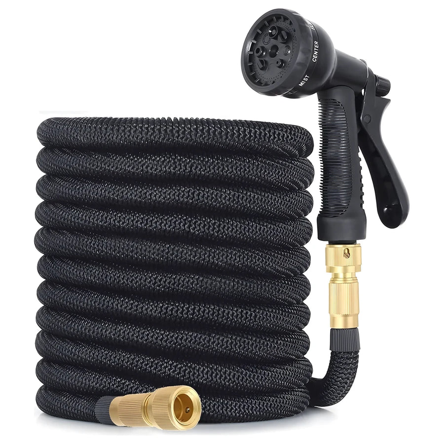 Expandable Garden Hose 22.5m 8-Function Gun