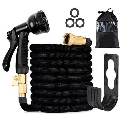 Expandable Garden Hose 22.5m 8-Function Gun