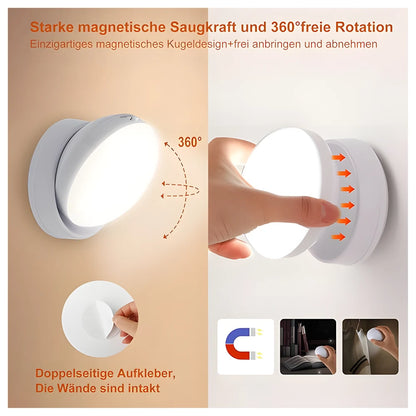 Rechargeable LED Motion Sensor Wall Light
