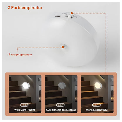 Rechargeable LED Motion Sensor Wall Light