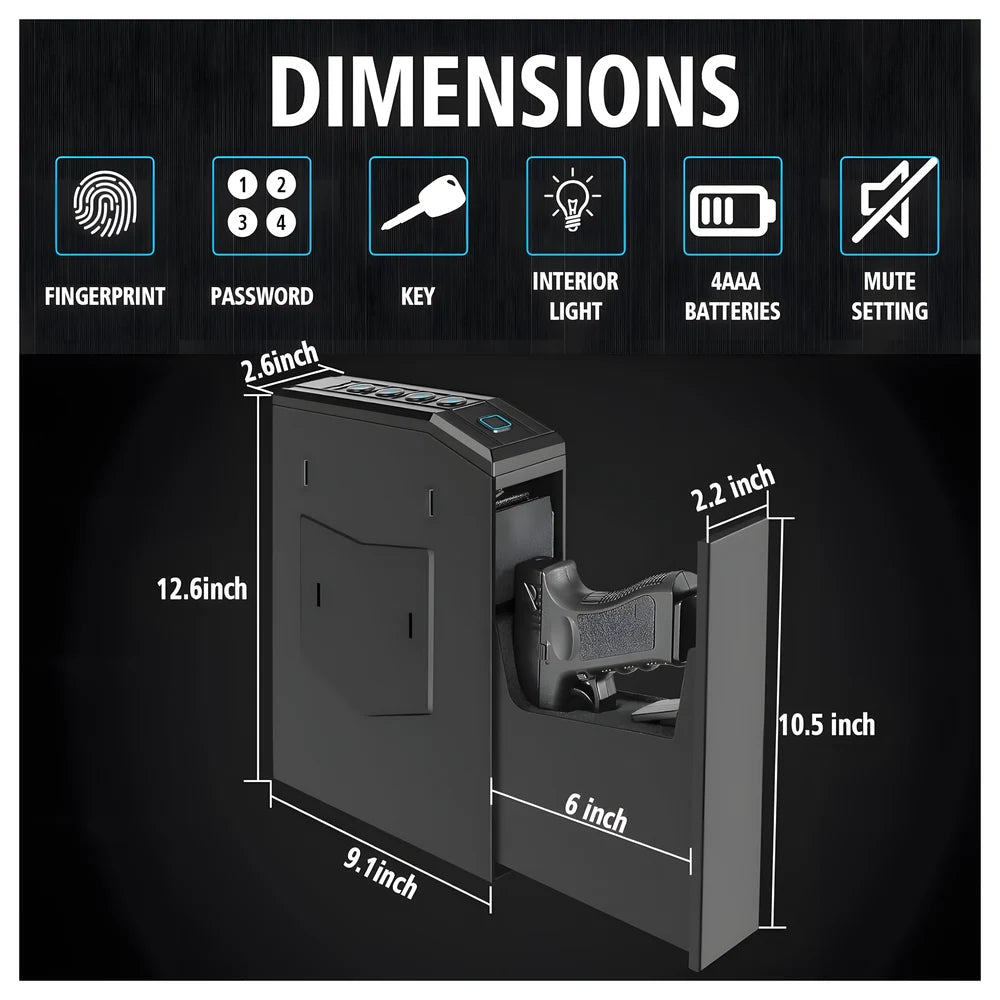 Biometric Hidden Handgun Safe