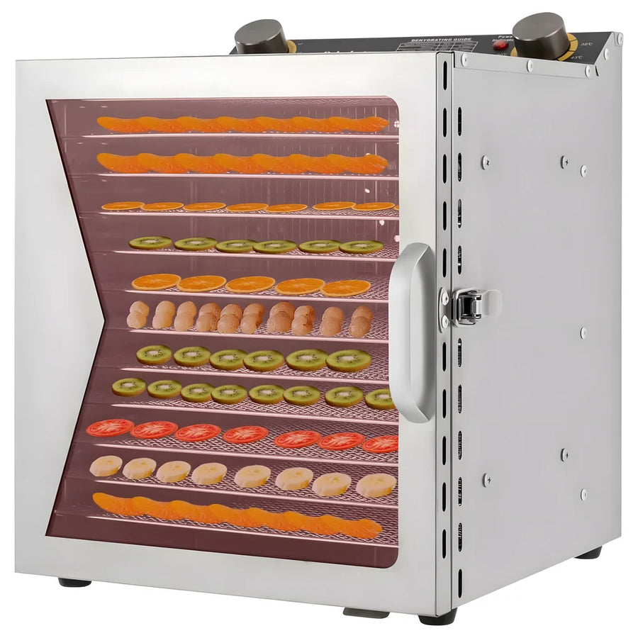 12-Tray Stainless Steel Food Dehydrator