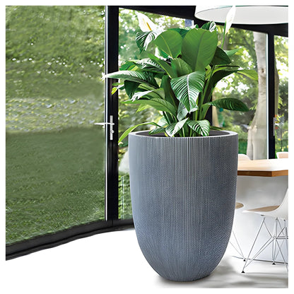 Nature Ridged Vase Black