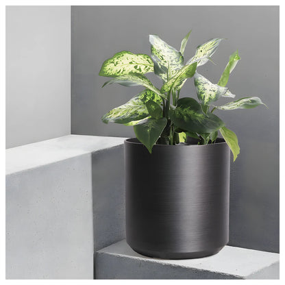 Cylinder Planter Obsidian Grey