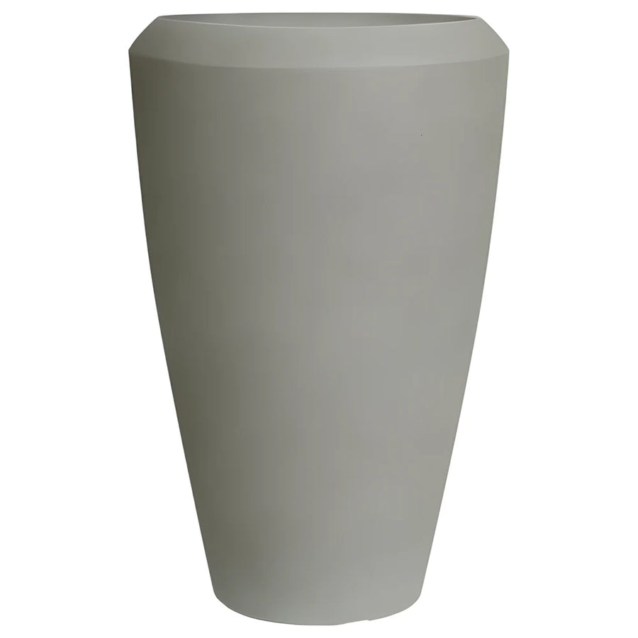 Linford Tall Round Planter Cement Grey