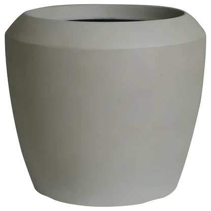 Linford Low Round Planter Cement Grey
