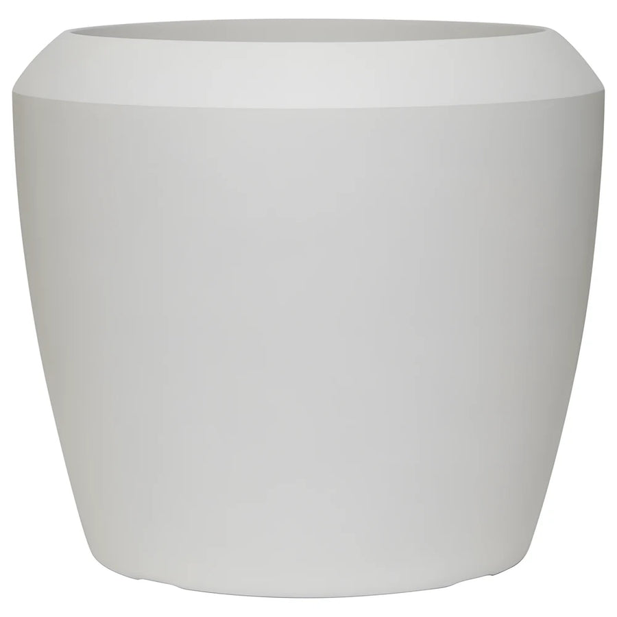 Linford Low Round Planter Chalk Beige