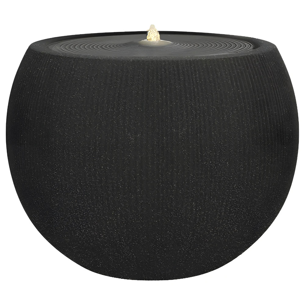 Stone Lite Water Fountain Black