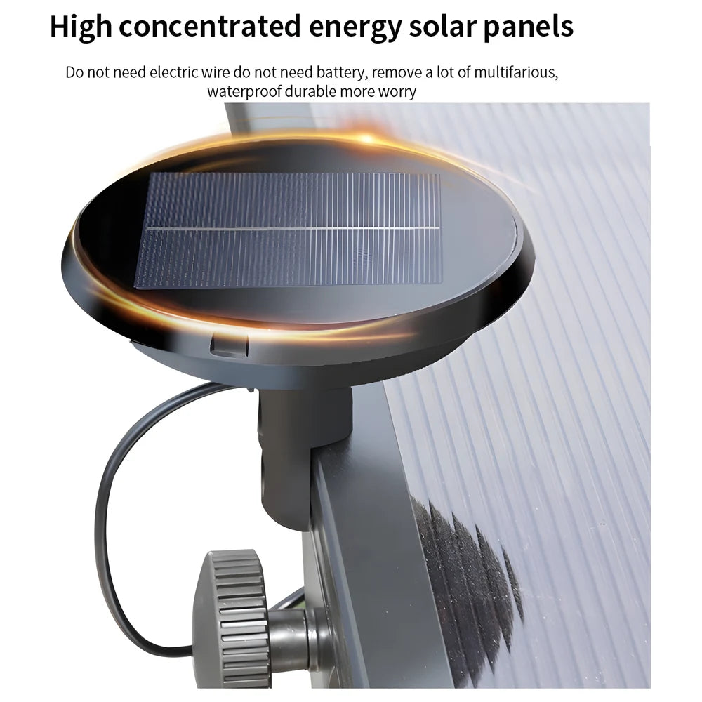 3-Seat Swing with Solar LED Roof