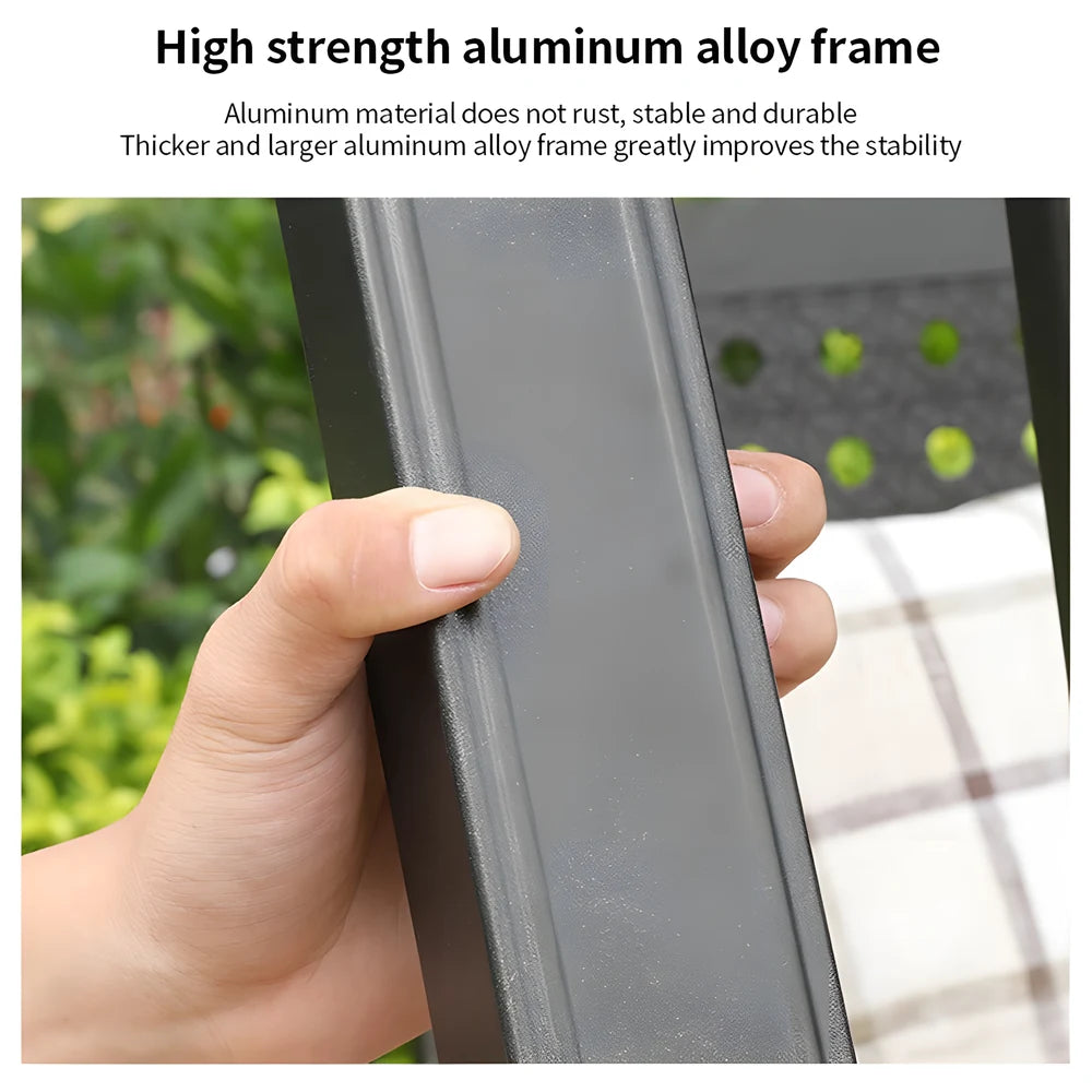 3-Seat Swing with Solar LED Roof