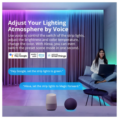شريط LED ذكي RGBIC موديل L3 برو، 5 متر - سونوف