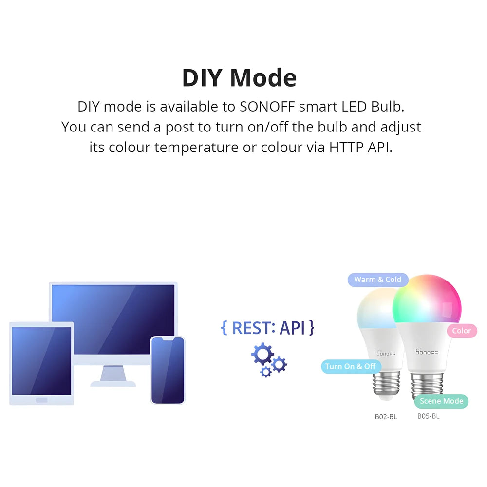 Smart RGB LED Bulb E27 - SONOFF