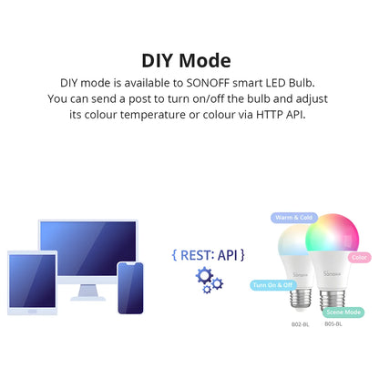 Smart RGB LED Bulb E27 - SONOFF