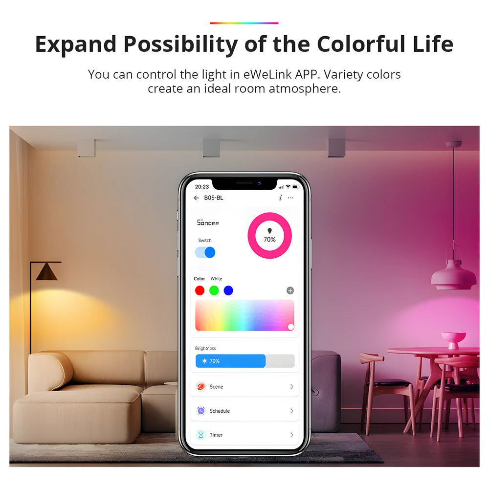 Smart RGB LED Bulb E27 - SONOFF