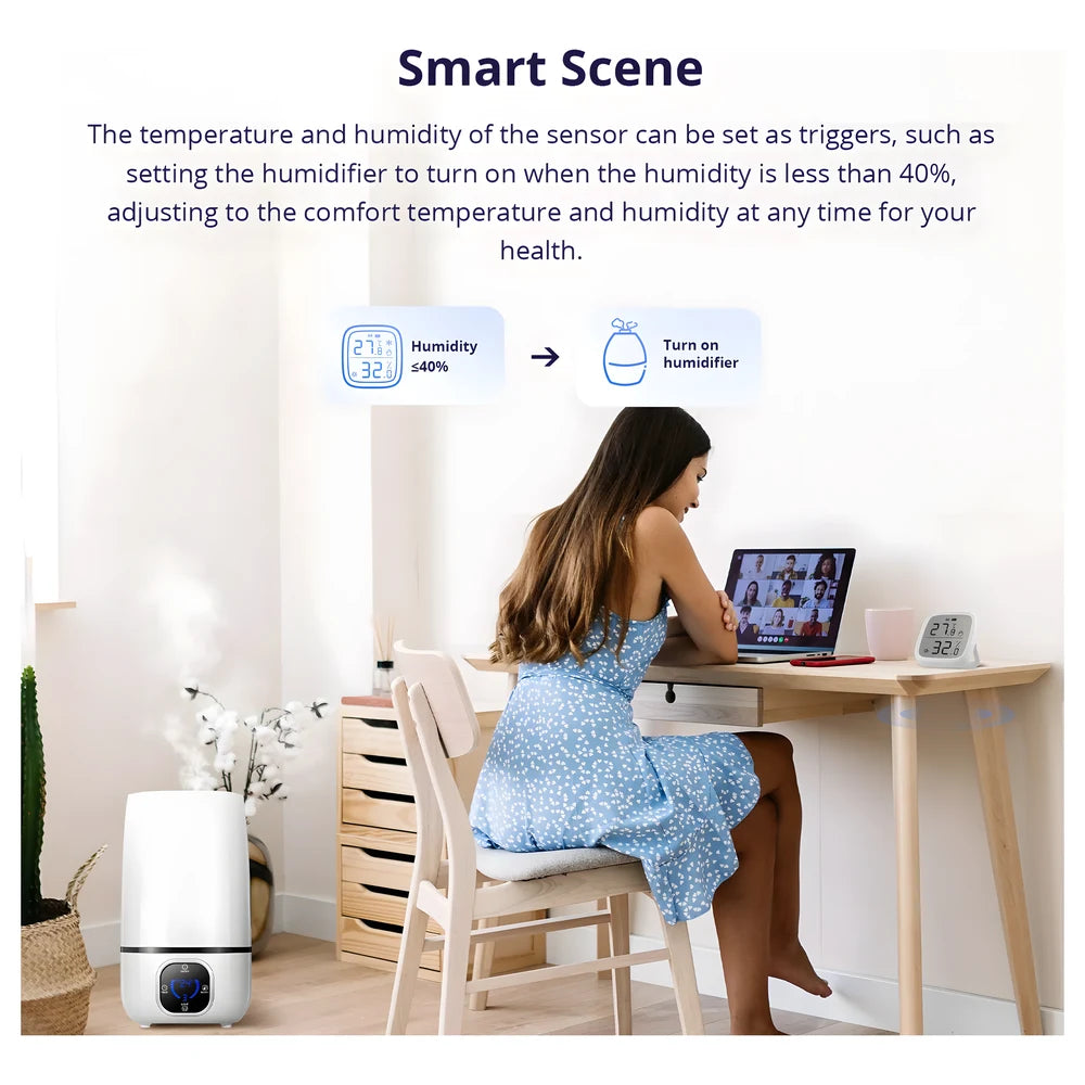 Zigbee LCD Temperature & Humidity Sensor - SONOFF