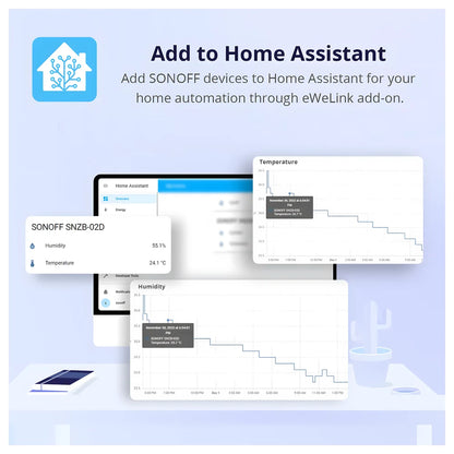 Zigbee LCD Temperature & Humidity Sensor - SONOFF