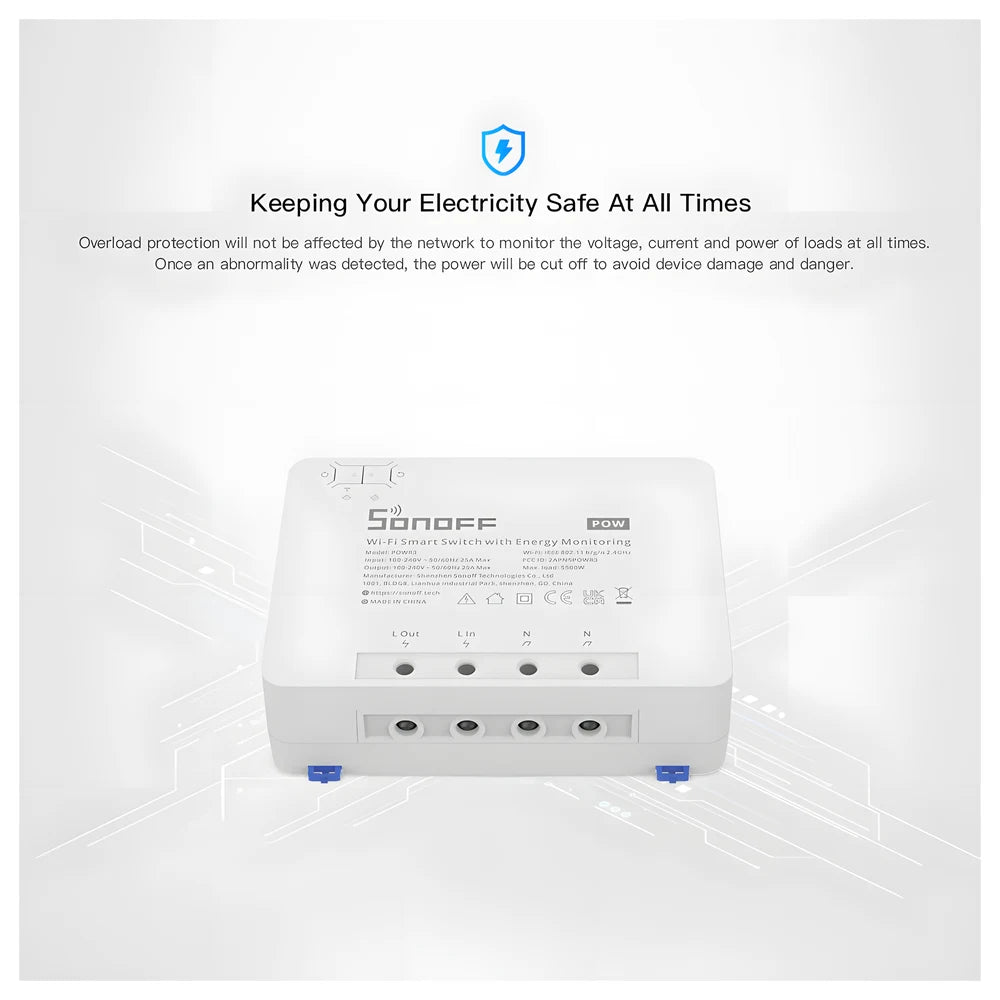 High Power Smart Switch 25A - SONOFF
