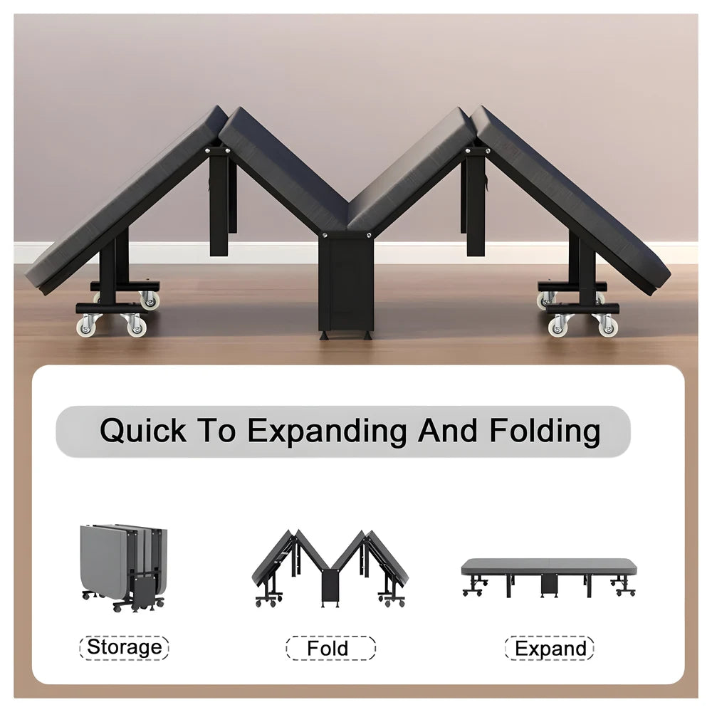 Foldable Guest Bed 190x90cm