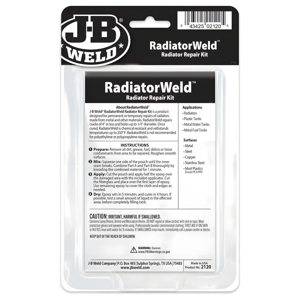 RadiatorWeld Radiator Repair Kit - J-B Weld